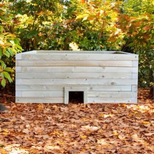 Hedgehog Hide Somerset Wooden Garden Planter Trough Plant Pot Box